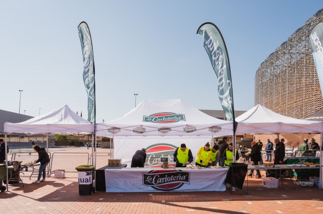 La Carloteña: the perfect protein supply at the Andalucía Bike Race refreshment posts.